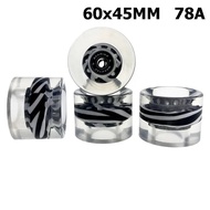 Quad Roller Skate Wheel  Long Board Surfskate Wheels  60mm  80A  Cruiser Skateboard Replacement  Parts Supply  4Pcs Skateboard Parts