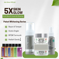 Ms Glow Paket Whitening Series / Perawatan Wajah Kusam / Whitening Skin / Perawatan Kulit Susah Putih / Perlindungan UV / Melembabkan Wajah /  Mengecilkan Pori-Pori