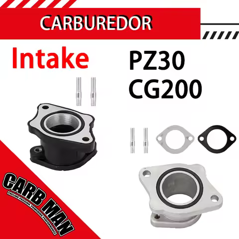 PZ30 30mm Motorcycle Carburetor Intake Manifold Pipe Interface For CG200 CG250 150cc-300cc 4 Stroke 
