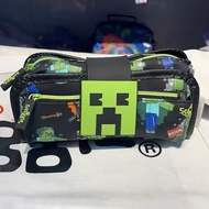 **~Australia Smiggle Minecraft Pencil Case Elementary School Students Large-Capacity Stationery Bag 