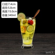 YQ31 【6Only】 Creative Juice Cup Glass Milk Tea Cup Household Internet Celebrity Cold Drink Cup Personalized Milkshake Be