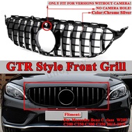 New ABS Car Grille Auto Front Bumper Grills Mesh For Mercedes Benz W205 C200 C250 C300 C350 2015-201