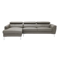 SB Design Square SB FURNITURE โซฟาเข้ามุมซ้าย รุ่น Geezer สีเทาอ่อน (270x177x68 ซม.)