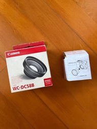 [$150] 全新Canon WC-DC58B 0.75x 廣角鏡 合PowerShot S2, S3, S5, G7, G9, 及A650 IS 用