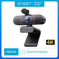 4K Webcam EMEET C960 4K UHD Sony Sensor  for PC Plug & Play Webcam w/Privacy Cover, Works w/Zoom/Tea