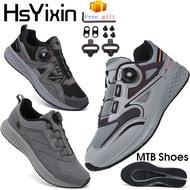 New Mountain bike shoes bicycle speed sneakers mens flat road bicycle boots bicycle clip stirgms SPD mountain bike sneakers