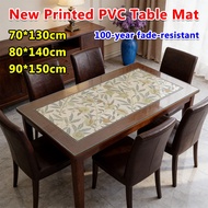 【Ten years without yellowing】100%Transparent pvc table mat Safe for baby Table Mat Meja Plastik Alas
