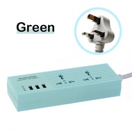 Power Strip 4 Power Socket With 3 USB 1 Type-C Ports Charger Universal Power Adapter 2M UK Plug Exte