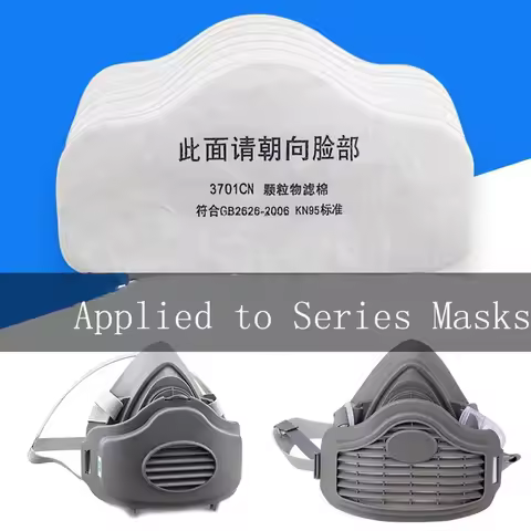 Dustproof 5-6 Layer 3701 Particles Filters Anti-Dust Filter For 3M 3200/HF52 Gas Dust Mask Painting 