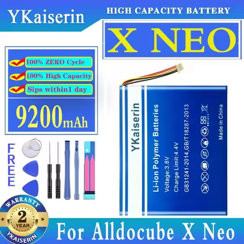 9200mAh Laptop Battery for Alldocube Cube X Neo Tablet PC Replacement Accumulator 7-Wire Plug