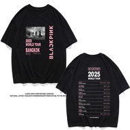 Ease F169 Local Stock Kpop BLACKPINK 2025 WORLD TOUR <DEADLINE> Tshirt BLACKPINK Tshirt Cotton Unise