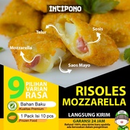 Incipono Risol Mozzarella Frozen 1 Pack Isi 10 Pcs Risoles Keju Frozen Food Halal Premium