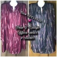 💞💞G’Ladys Italian silk blouse - Muslimah office wear ( 40-52 )