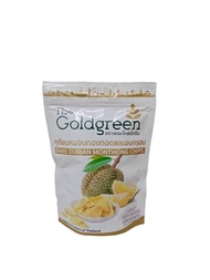 The Goldgreen - ทุเรียนหมอนทองทอดอบกรอบ BAKE DURIAN MONTHONG CHIPS 50 กรัม