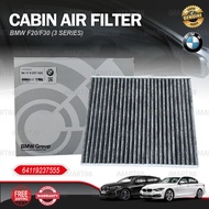 Cabin Air Filter Carbon BMW F20 F30 3 Series Penapis Udara 64119237555