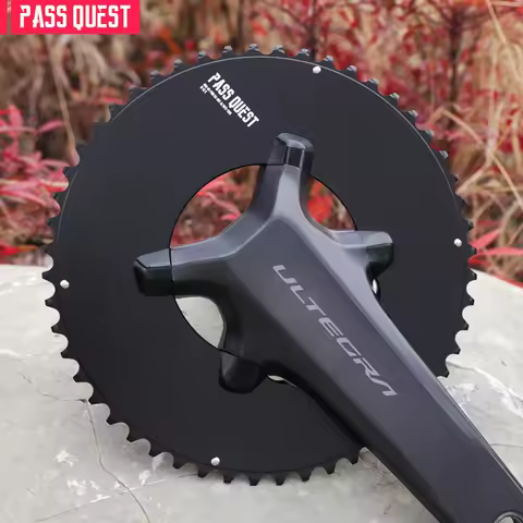PASS QUEST 110BCD 2X 4 Bolt Chainrings for Shimano R9200/R8100/R7100 56-42T 53-39T 52-36T 50-34T Spr
