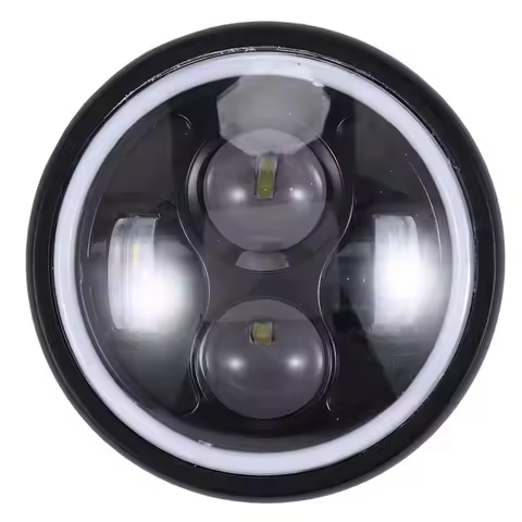 Modified Motorcycle LED Headlight GN125 Headlight 5.75 Inch Retro Headlight Aperture Headlight