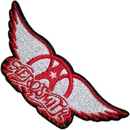 Aerosmith Wings Red Woven Patch Size Accessory Size