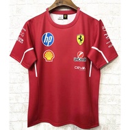 F1 Ferrari Scuderia T-shirt polo Áo phông nhóm mới siêu sợi mịn vải thoải mái và thoáng khí Tay Ngắn