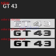 2024 NEW Car Styling Trunk Sticker GT 43 Emblem for Mercedes Benz AMG GT GT43 GT50 GTR GTS GTC C63S 