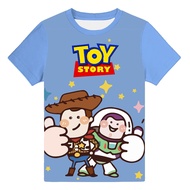 New Toy Story Buzz Lightyear Cartoon Fashion 3D Boys T-Shirt Cute Graphic Kids Casual Tees Tops