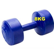 Dumbbells 8kg 10kg 12kg, pre-stuffed plastic dumbbells help improve health and train muscles