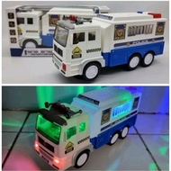 Children's Police Truck Toy - Sound and Lights - Container and Prison - Police Car Truck 3+
