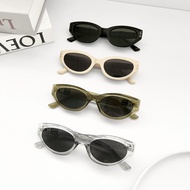 [Fee Next Day Delivery 4 Colors] Korean Retro Micro Cat Eye Gray Brown Lens Shape Glasses🌸Oval Glass
