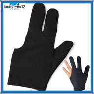 [JTFY] Snooker Billiard Glove Left Right Hand Pool Cue Glove Three Finger Open Glove