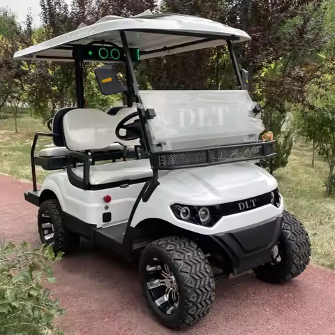 New Energy Custom 5kw Motor Lithium Ion Battery 30mph Golf Cart Scooter 4 Seater Off Road Electric G