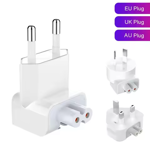 EU AC Power Wall Plug Duck Head For MacBook Pro Air Adapter Charger