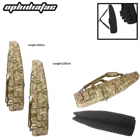 OPHIDIAN Waterproof Combat Heavy Equipment 120CM Long Gun Bag Airgun Hunting Foam Rubber Sniper Rifl