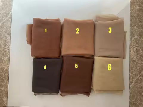 brown mesh fabric skin tone illusion transparent tulle net fabric