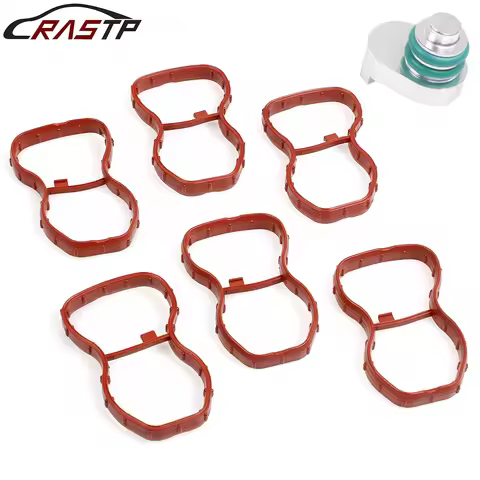 RASTP-Intake Manifold Swirl Flap Blanking Plug With Gasket Set Kit for BMW N57N N57Z 3.0d E70 F01 F0