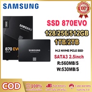 【จัดส่งในพื้นที่】SAMSUNG SSD 870 EVO 1TB 500GB 250GB ภายใน Solid State Disk HDD ฮาร์ดไดรฟ์ SATA3 2.5