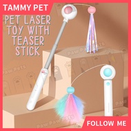 Cat Toys 2-in-1 Laser with Cat Teaser Stick Interactive Cat Wand Toys