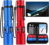 LED Flashlight, High Powered 50000 Lumens Super Bright Tactical Flashlight, Rechargeable Flashlights