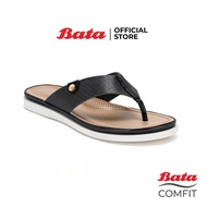 Bata Comfit บาจา คอมฟิต รองเท้าแตะแบบหนีบ รองเท้าเพื่อสุขภาพ รองเท้าเสริมสุขภาพ สำหรับผู้หญิง รุ่น Carissly สีดำ 6716469