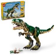 Creator 3in1, 626 Pieces, Nature and Animals, 3 Dinosaurs, T. rex, Triceratops, Pterodactyl, Buildin