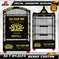 STICKER DECAL SANGKAR dji sam soe LA bold sukun magno KANDANG KOTAK STIKER untuk ebod jaya oriq BNR