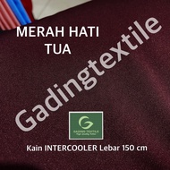 ( per setengah meter ) Kain seragam twill drill high twist INTERCOOLER lebar 150 cm meteran bahan celana rok baju atasan bawahan seragam sekolah KULOT TUNIK pakaian dinas almamater topi jas blazer blaser blouse dasi printing sublime sublim hordeng gorden