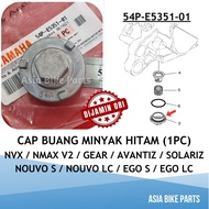Yamaha Original NVX / NMAX V2 / Gear Avantiz Solariz Drain Plug Cap Buang Minyak Hitam - 54P-E5351-0