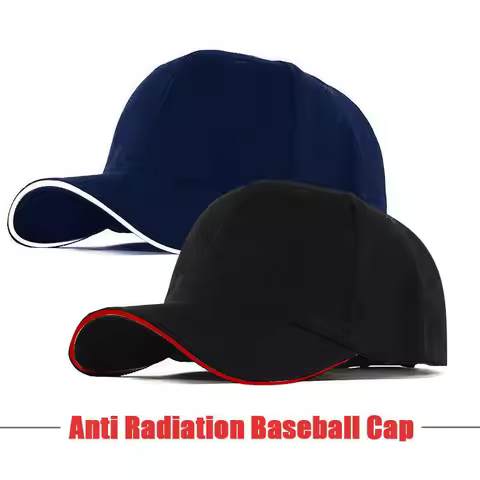 Anti Radiation Cap Computer TV EMF Shielding Hat RF/Microwave Protection Baseball Cap Silver Fiber U