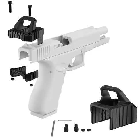 ‘# Pistol Handgun Rear Cover Slide Assist Handle, Tactical Accessory for Glock Full series G17 G19 2