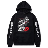 Fashionable adult Redsuns Gothic Cartoon Anime Initial D Hoodie Print AE86 Fun Harajuku Manga Street