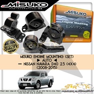 MISUKO Nissan Navara D40 2.5 2WD 2X4 / 4WD 4X4 (2008-2015) Auto Premium Engine Mounting Set