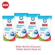 NUK Baby Bottle Cleanser (750ml x4 Refill Packs)