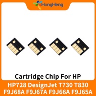 HP728 Cartridge Chip For HP 728 DesignJet T730 T830 F9J68A F9J67A F9J66A F9J65A Chips