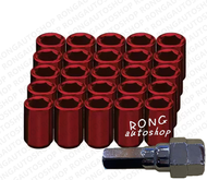 น็อตล้อ หัวในหกเหลี่ยม sparco เกลียว M12×1.5 ชุดพร้อมบล็อคขัน น็อตล้อรถ มีชุด16ตัว+1บล็อค / 20ตัว+1บ