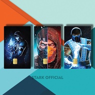 Fatality MORTAL CARD GAME STICKER HOLOGRAM COMBAT 0SC6X/9BC2K/ MORTAL GAME ATM COVER COMBAT / POPULA